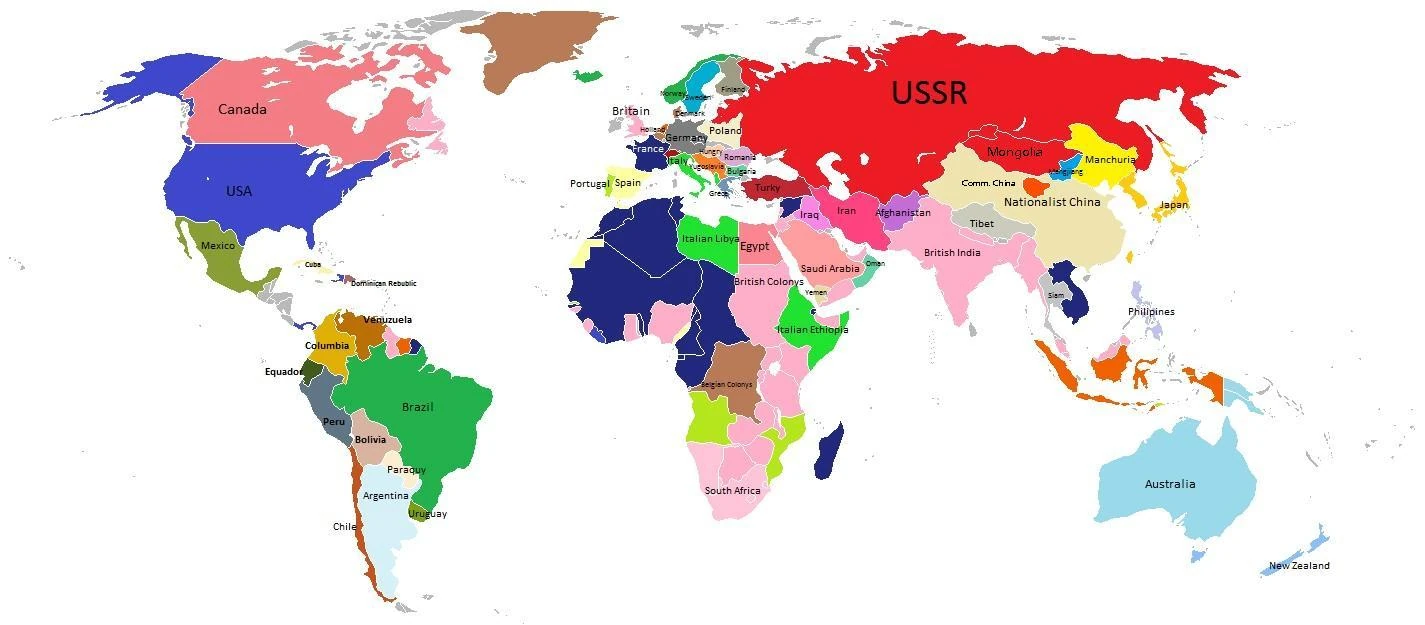 Image - ColourMap-World 1938.jpg  Alternative History  Fandom powered 